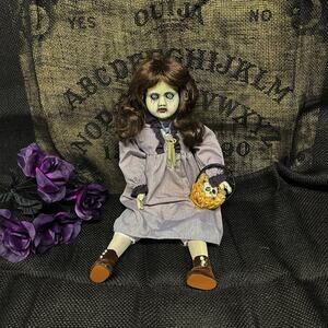 OOAK Creepy Odd 17” Haunting Eerie Spooky Bloody Halloween Horror Art Doll